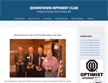 Tablet Screenshot of downtownoptimistclub.org